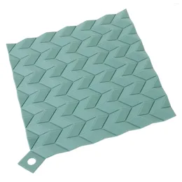 Masa paspasları silikon ped masa tabanı mat tezgâhı tencere tutucu tutucular yeniden kullanılabilir pedler trivets tava ısı