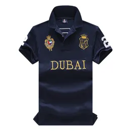 Męskie polo Dubai Polo koszule męskie haftowane polo letnia bawełna oddychająca krótka biuro biznesmeni biznesowe Plus size xxxl 4xl 5xl 6xl 231212