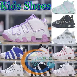 Barn löpskor designer småbarn barn sneakers uptempos baby basket sko pojkar flickor pojke flicktränare sneaker