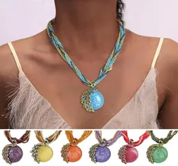 Pendanthalsband Kvinnor Rhinestone Peacock Seting Multilayer Necklace Bohemian Vintage Style Gift Chunky Accessories 216295383560