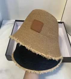 Playa Stingy Brim Hats Diseñador Pescador Gorras Clásico Masculino y Femenino Sombrero de alta calidad Hierba Trenza Cap1190122