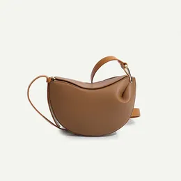 Designer Bag Women's Crossbody Bag Black Brown Cowhide Crescent Bag Hobo Shoulder Strap äkta läder Hight Quality Bag Classic bör 7896