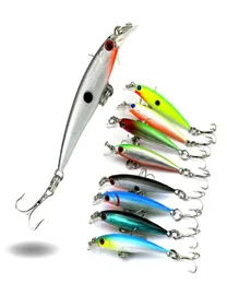 Hengjia وصول جديد صيد الأسماك إغراء الصيد معالجة Minow Crankbait إغراء السحر البلاستيك الصلب الطعم 5 سم 21g