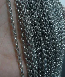 Акция 10 м цепочка для поиска ювелирных изделий 35 мм серебро из нержавеющей стали ROLO ChainFIT кулон DIY ожерелье5310350