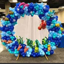 Christmas Decorations Ocean Theme Party Balloons Garland Arch Shark Bubble Fish Foil Ballon for Baby Shower Kids Under The Sea Birthday Decors 231213