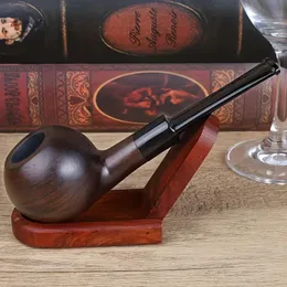 1 peça, novo tubo de fumo de madeira reta de madeira de ébano natural, tubo de fumo premium, presente para pai namorado, aparelho doméstico, presentes de Natal, presentes de Halloween