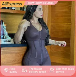 Женские формирователи Женское боди Bodyshaper с контролем живота Боковая молния Подъемник для ягодиц Поддержка груди Длинное корректирующее белье-Spot Goods 231212