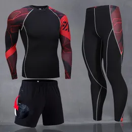 Мужское термобелье KAPYAPAR, комплект спортивной базовой одежды, быстросохнущие лонг-джоны, лыжные велосипедные колготки для бега, S4XL 231212