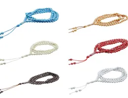 6 Color Muslim Middle East Bracelets Tassel Pendant 99 Prayer Beads Chain Islamic Rosary9436636
