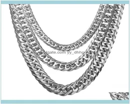 Catene Collane Pendants JewelryChains 131619 mm mm tono in oro in oro in acciaio inossidabile marciapiede cubano collegamento cubano collana maschio x part3510366