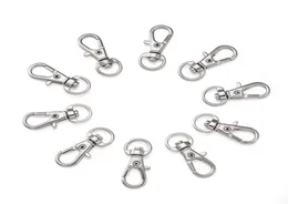 100pcs Alloy Swivel Lanyard Snap Hook Lobster Claw Clasps Jewelry Making Bag Keychain DIY Accessories6271357