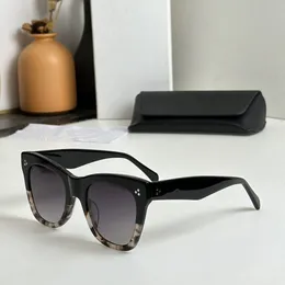 Moda okulary luksusowe projektant okularów przeciwsłonecznych ponadwymiarowe kwadratowe stylowe kobiety okulary przeciwsłoneczne UV przezroczyste soczewki solidne ramy z skrzynkącl4s004