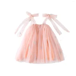 소녀 드레스 포커니그 0-3y Baby Princess Sing Sitleveless Off Shoulder Tulle Lace 메시 캐주얼 파티 Tutu Dress