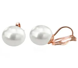 Yourefs 6 parset Tiny Pearl Clip on örhängen för kvinnor 18K guldpläterade faux pärlor brud örhänge mode bröllop smycken1446230