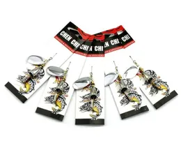 Metallsked Artificiell bete 85g 65 cm legering paljetter fiske lockar rotation jigs set krokar minnow betar tackle3619105