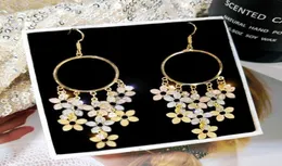 Dangle Chandelier Fashion Boho Tassel Drop Earrings 2021 Women Orecchini Jewelry Ladies Retro Flower Flower Color Jhumka Gifts9901057