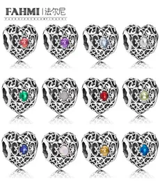 Fahmi 100 925 Sterling Silver 11 Charm January March DeceroS May August Abprof February July September Signature BI5995676