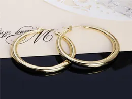 Твердые настоящие универсальные круглые серьги-кольца из настоящего серебра 925 пробы, круглые серьги из золота 925 пробы с штампованным покрытием, женские серьги толщиной больше обычного Huggie3888938
