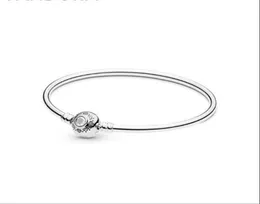 100% Real S925 Sterling Silver Charms Bracelets Princess Jasmine Aladdim Bracelet Fit For European DIY Bead Charms Jewelry bangle1039883