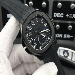 Super 58 Montre De Luxe Automatic Watch Movement 316L 미세한 강철 케이스 직경 40mm 두께 12mm 방수 50m 고무 watchband297r