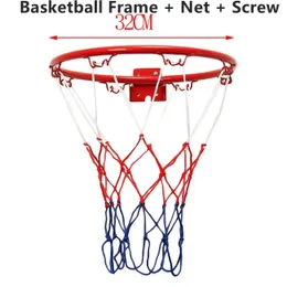 Bolas 32cm Polipropileno Basquete Conjuntos Heavy Duty Wall Mounted Ring Goal Wall Rim Hangin Basket Net In / Outdoor Sport Kids Toy 231213