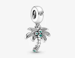 100 925 Sterling Silver Palm Tree Coconuts Dangle Charm Fit Original European Charms Bracelet Fashion Wedding Egagement Jewelry5548955