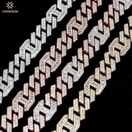 Kedjor Vinregem Hip Hop Rock skapade Gemstone Party Men's Cuba Chain Necklace Armband Fine Jewelry Gift264a