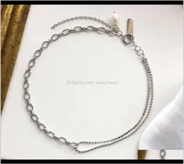 Hanger Kettingen Sieraden Hangers Justine Clenquet Ketting Modeontwerper Goud En Sier Twee Kleuren Diamant Metaal Mosa3185219