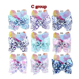 40 Styles 8Inch Bows Barrettes Baby Bow Hairpins Stars Leopard Mermaid Hair Grips Children Girls Hair Clips Kids Hair Accessories BJ