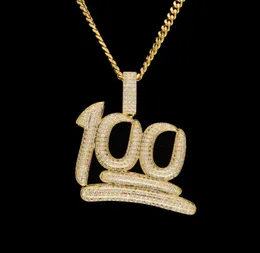 Nuovo lusso da uomo micro pavimenta ghiacciato zirconi cubici collana con pendente al 100% gioielli di fascino di moda con catena cubana da 3 mm3504685