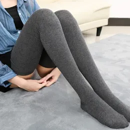 Socks Hosiery Warm 80cm Knee Socks Women Cotton Thigh High Over The Knee Stockings For Ladies Girls Super Long Stocking Sexy 231213