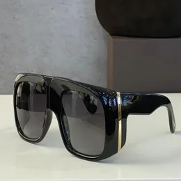Grandes óculos de sol quadrados oversize preto fumaça 0733 sonnenbrille masculino feminino moda óculos de sol com box305z