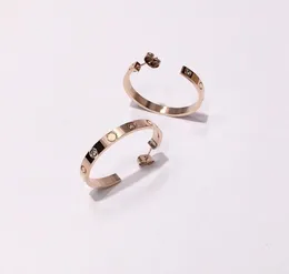 Pendientes de joyería exquisita de moda para mujer, marca famosa, tornillo de acero de titanio, hilo de espiga, Perno prisionero de acero inoxidable, cristal C, amor Earri4746122