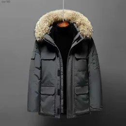 Herrenjacken 2023 Gänsedaunenjacke Herren und Damen Nerzpelzkragen Paar Mantel Wintermode Outdoor verdickt warm kundenspezifische DesignerkleidungYP4K