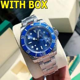 Relógios masculinos Relógios de moda mecânica automáticos Relógios de moda mecânica de 41mm de estilo clássico de aço inoxidável Sapphire luminosa Montre Relógios de cerâmica com caixa