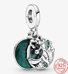 AUTENTICO 925 Misteloe in smalto in argento sterling Sterling Dangle Fits Charm Classic Blangle Christmas Gift4383989