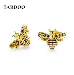 Tardoo Orecchini a forma di ape in oro 925 Donne in argento Carino Orecchino ape Gioielli di moda Striscia nera Oro Ape miele Orecchino a forma di animale Y18062058