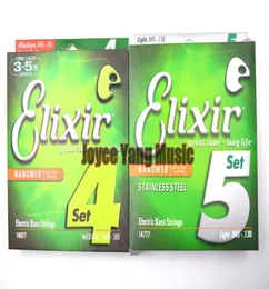 Elix Nanoweb 1407714777 Elektrik Bas Strings 45 Strings Ultra İnce Kaplama Çelik Turnazları 0451050451307372022