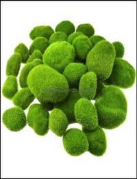 Decorative Festive Party Supplies Home Gardendecorative Flowers Wreaths 36Pcs 5 Size Artificial Moss Rocks Green Balls Fake Deco4560738