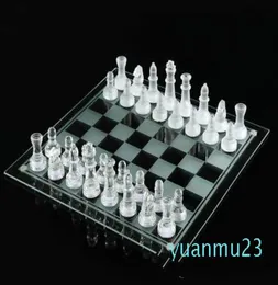 Whole2525cm K9 Glass Chess Medium Wrestling Packaging International Chess Game High Quality International Chess Set Packed W6426118