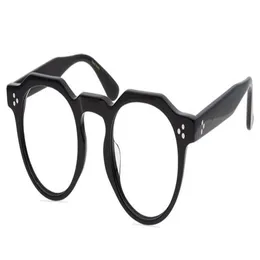 Men Optical Glassese Frame Round Spectacle Frames Retro Eyeglass Frame Fashion Eyeglasses Women Handmade Myopia Eyewear with Box1984