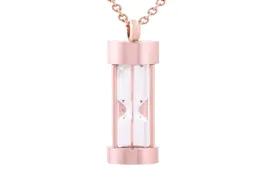 IJD9400 SÄLJA KVINNA ACCEPTORIERS smycken Rose Gold Color Timeless Love Memorial Urn Locket Håll fler aska av din älskade en3589249