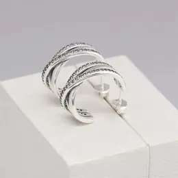 100% 925 Sterling Silver Hook Earring Oryginalne pudełko detaliczne na P 18K Rose Gold Studs Prezent Świąteczny dla kobiet5458356