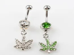 2 colors Stainless steel Body Piercing Jewelry Belly Button Navel Rings Dangle Charm SS 20PCS7675681