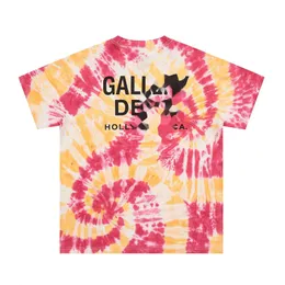 GELLERY DAPT Designer-T-Shirt, hochwertige Herren-T-Shirts, modisches Label, rosa verwaschen, kurzärmelig, lockere Herren- und Damen-Halbärmel