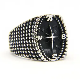 5 teile / los Neueste Design Motorräder Anker Ring 316L Edelstahl Modeschmuck Beliebte Biker Hiphop Stil Seemann Ring221r