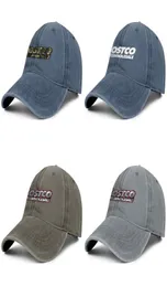 Elegante Costco Whole stock mimetico nero Berretto da baseball in denim unisex Cappelli classici da golf negozio online logo magazzino Grigio5775353