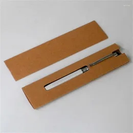 Kraftpaper penna hållare kartong förpackning presentförpackningar hållbara