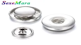 Charm Bracelets 10 Set Lot 18mm Snap Button Accessoris Findings To Make DIY Leather Bracelet SexeMara Snaps Jewelry1068395