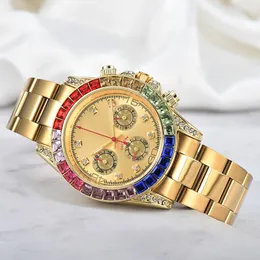 Orologio da uomo di lusso 2023 2024 Movimento arcobaleno Orologi di alta qualità Design originale Diamond Bezel Orologi da polso zaffiro impermeabile montre de luxe con strumenti ROL-04